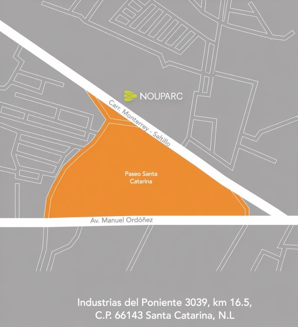 Mapa de ubicación del campus en Paseo Santa Catarina, Av. Manuel Ordóñez y Carr. Monterrey–Saltillo