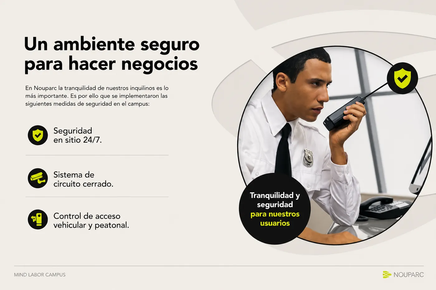 Seguridad en el campus Nouparc